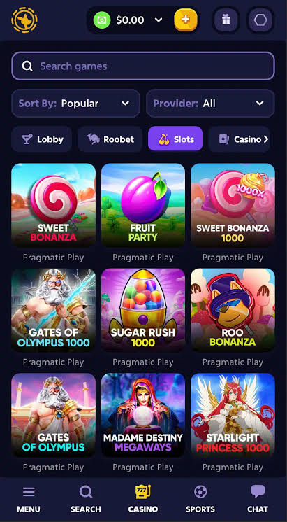 Roobet Casino en Ligne sans KYC